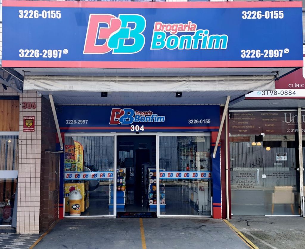 Fachada da Drogaria Bonfim